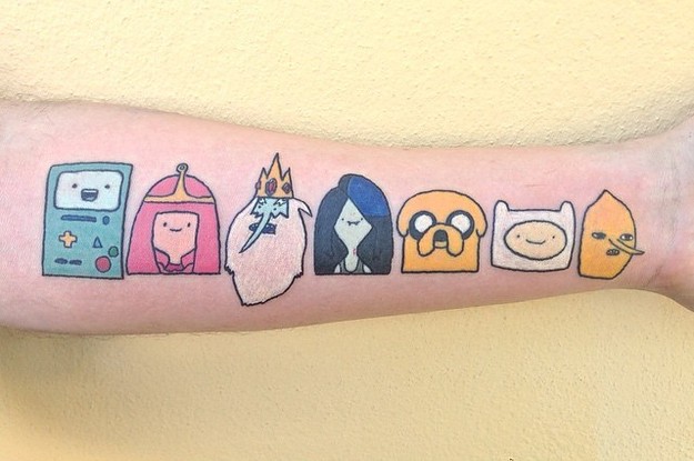 Adventure Time Bmo Tattoo 2 by Hugo Tattooer  Tattoo Insider