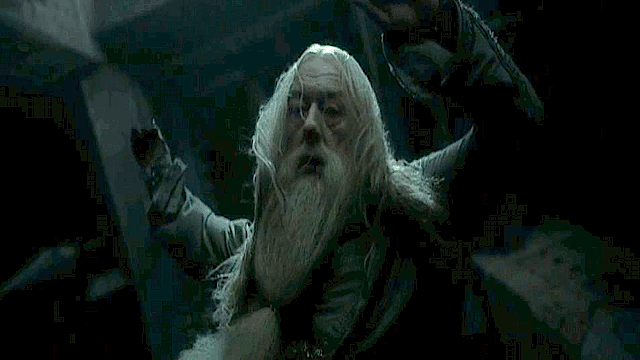 Image result for dumbledore death gif