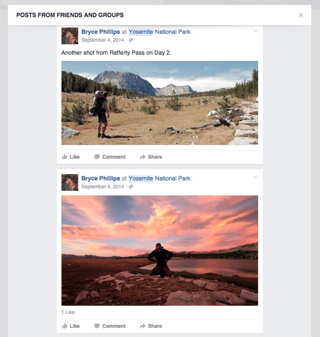 If you're traveling and want some ideas, search the location and peruse posts and photos from friends.