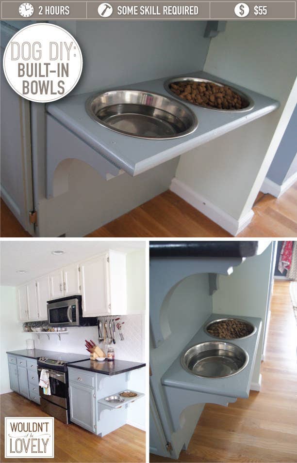 19 Brilliant Diy Projects For Pet Food Stations