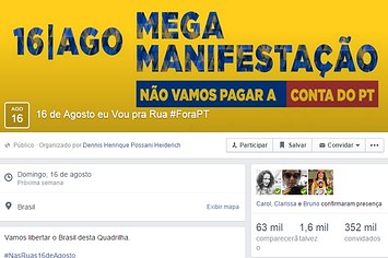 Truque transforma evento contra Aécio no Facebook em manifestação anti-PT
