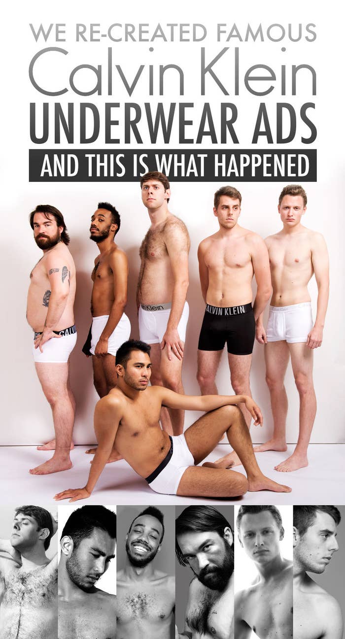 We Re-Created Famous Calvin Underwear Ads And Is What Happened