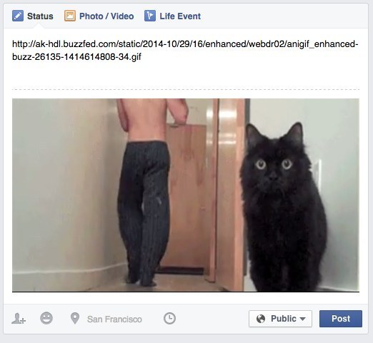 Post GIFs to Facebook.