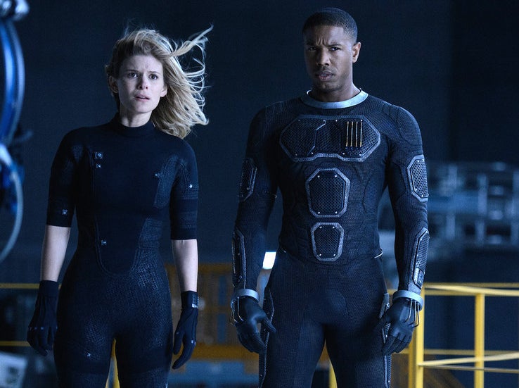 Kate Mara and Michael B. Jordan in Fantastic Four