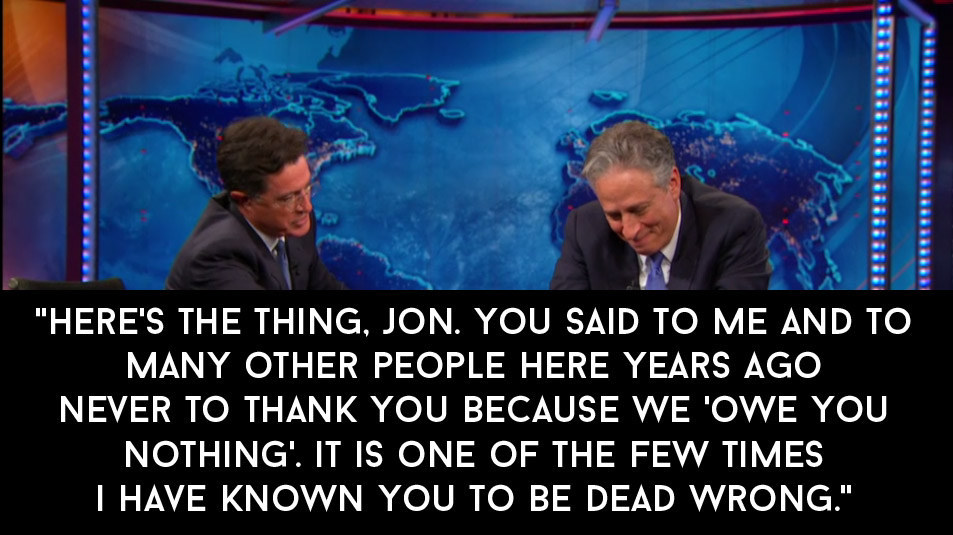 does stephen colbert read from a prompter does stephen colbert read from a prompter