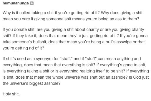 Literally what is this shit.