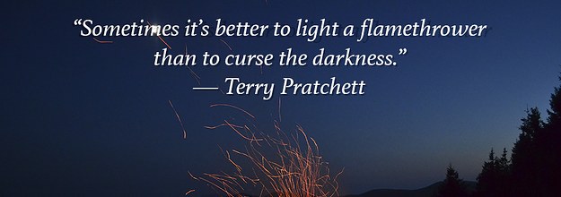 Get real. Terry Pratchett is not a literary genius, Art and design