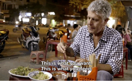 Image result for anthony bourdain gif