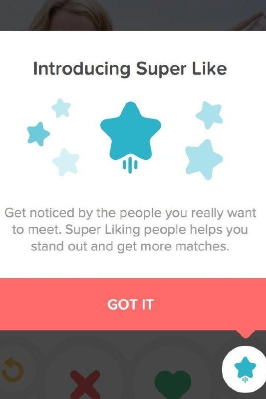 Tinder has. that allows you to express your thirst more easily: the "S...