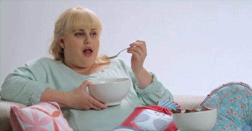Te amo, comida.