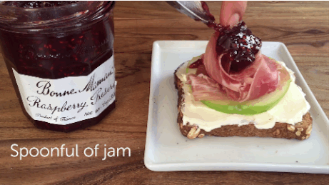 Look out avocado toast, you’ve got some competition in town: prosciutto cream cheese apple toast. Try it here.