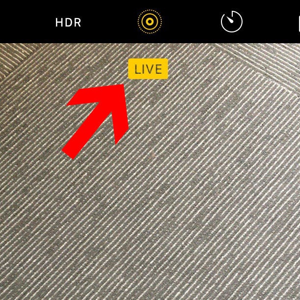 The new LIVE button.