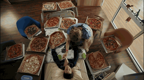 Everyday is pizza weather.... BUT IT'S x10 WITH SOME GLOOM ON THE SIDE!!!!!!