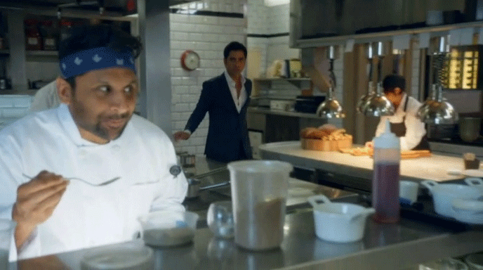 Watch him casually taste that soufflé and feel your knees go weak.