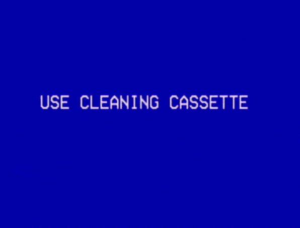 But WHERE is the CLEANING CASSETTE? Probably in a box somewhere in the garage under a pile of blankets.