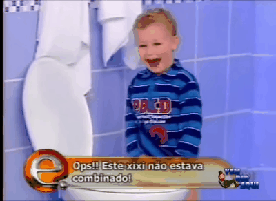Olha a cara dele de quem fez arte e sabe que fez.