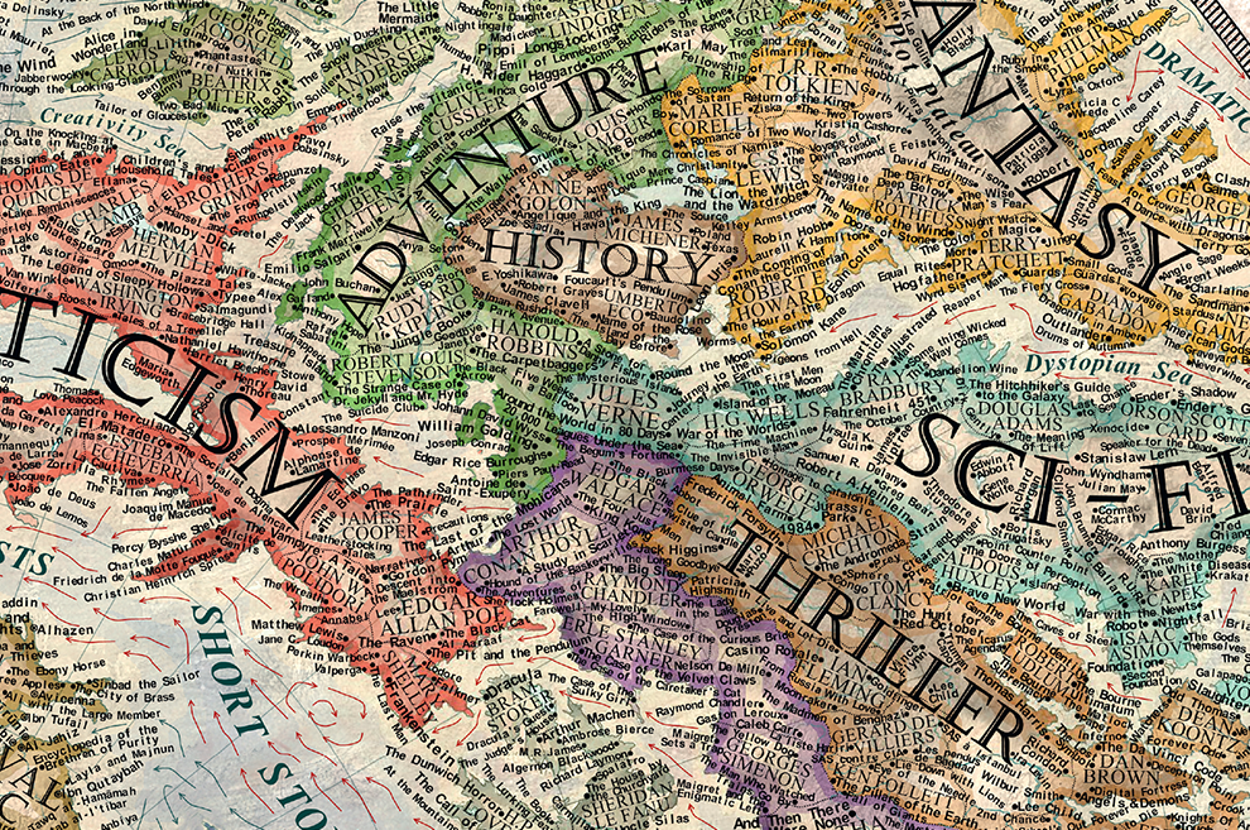 A 17-Year-Old Artist Created This Incredible Map Of Literature