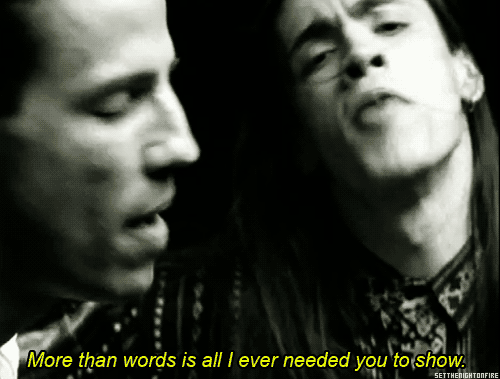 C'est bien connu: ce sont les metalleux qui font les meilleures ballades. Quelques exemples? Don't Cry des Guns N' Roses, Always de Bon Jovi, More Than Words d'Extreme, Nothing Else Matters de Metallica...