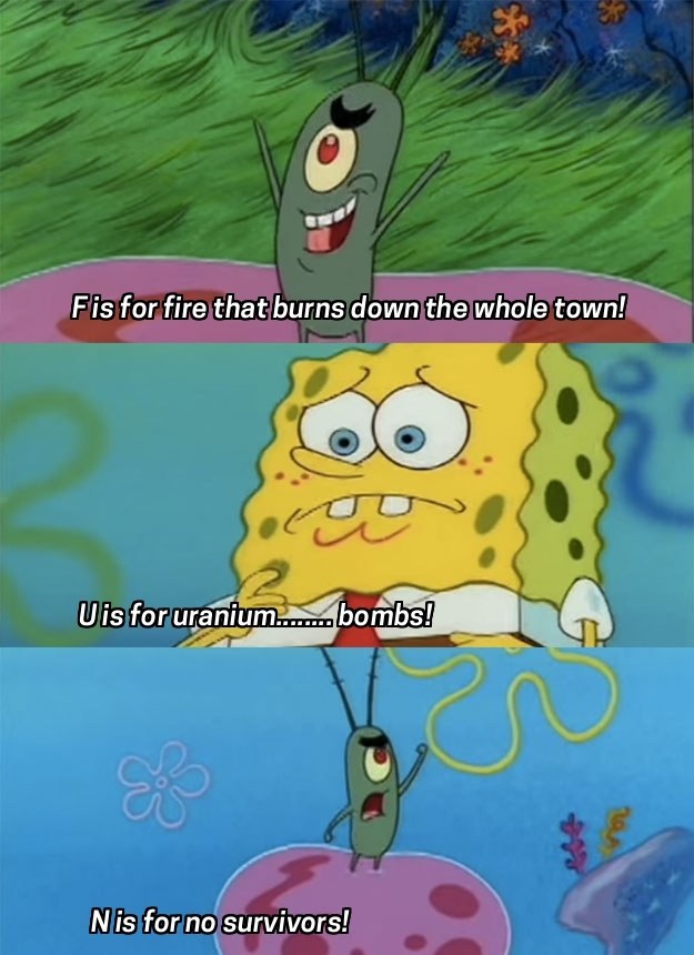 funny spongebob pics with captions clean