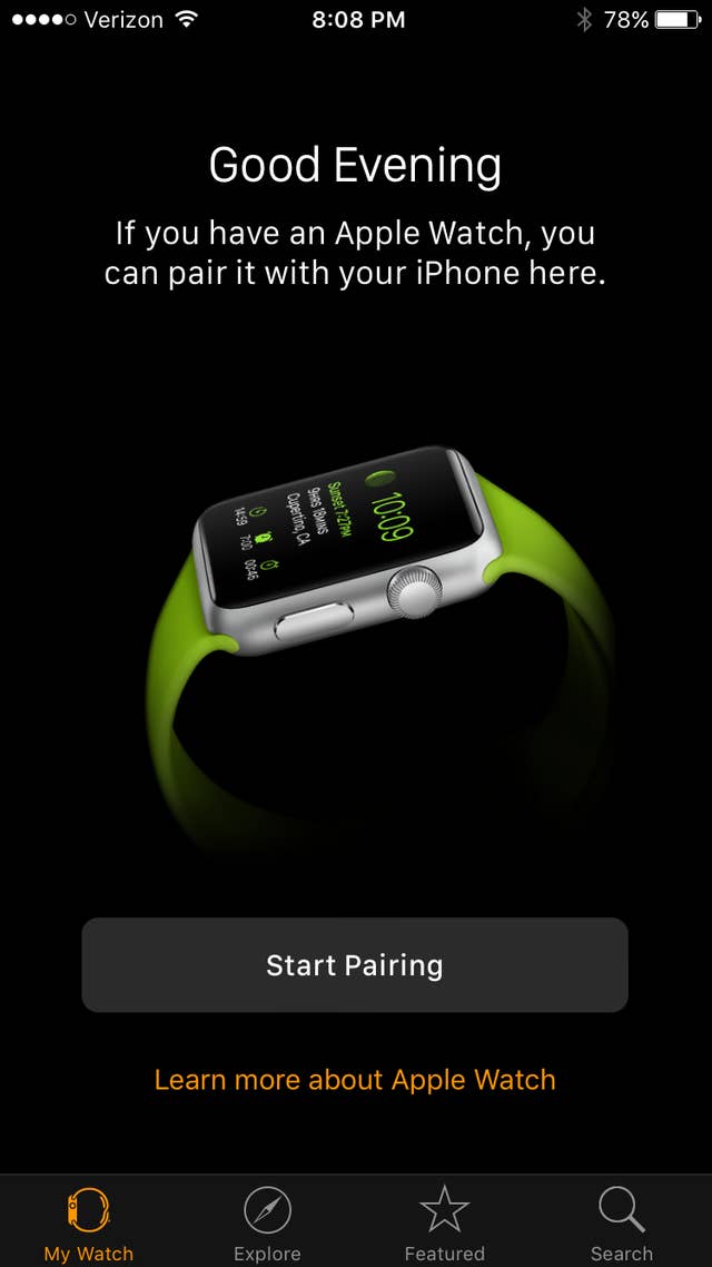 Can i connect apple clearance watch to iphone 6