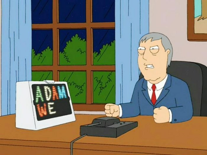 adam west family guy gif