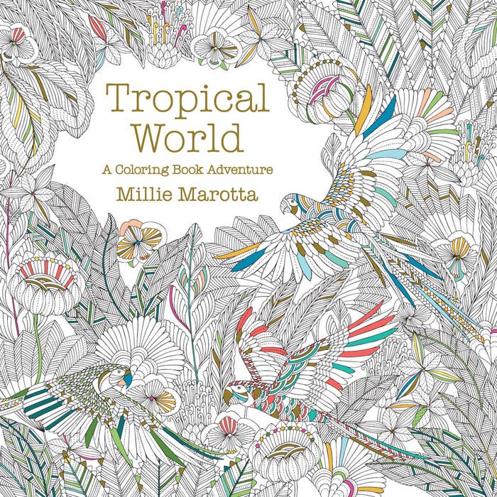 Millie Marotta Adult Coloring Book, Tropical World: Mini Edition