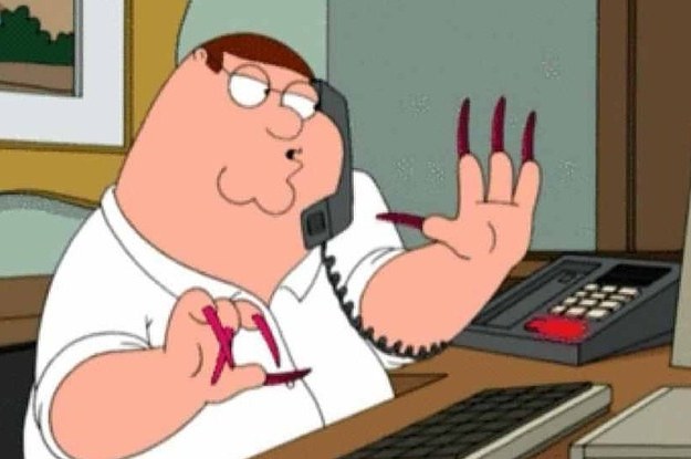 Peter Griffin Long Nails Meme