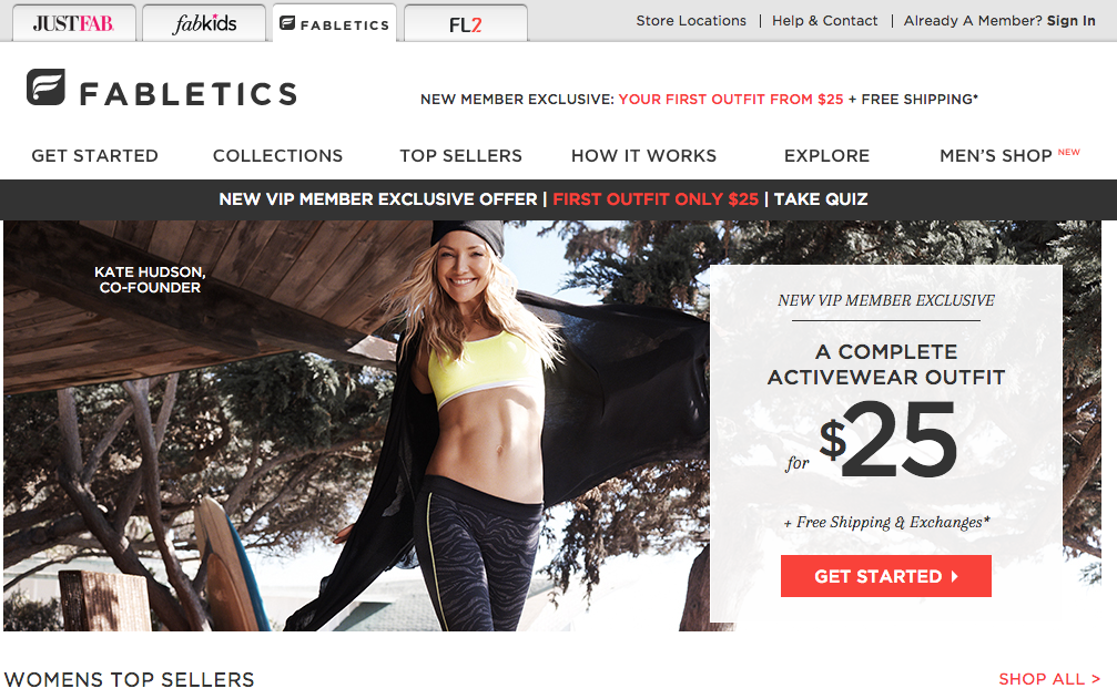 Kate Hudson Fabletics activewear site changed after Australian complaints