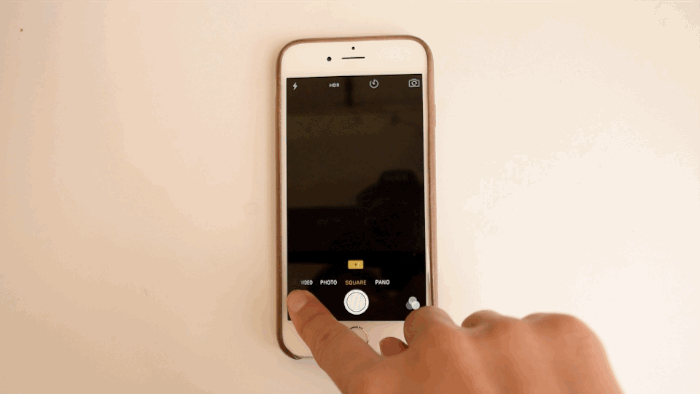 In Camera, press down on the photo thumbnail on the bottom left, and peek and scroll through your Camera Roll. Lift your finger to return to the Camera app.