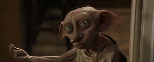 Dobby is so adorable. What's not to love? Let's not talk about the scene where you have to say goodbye to Dobby, though. I still haven't fully recovered.
