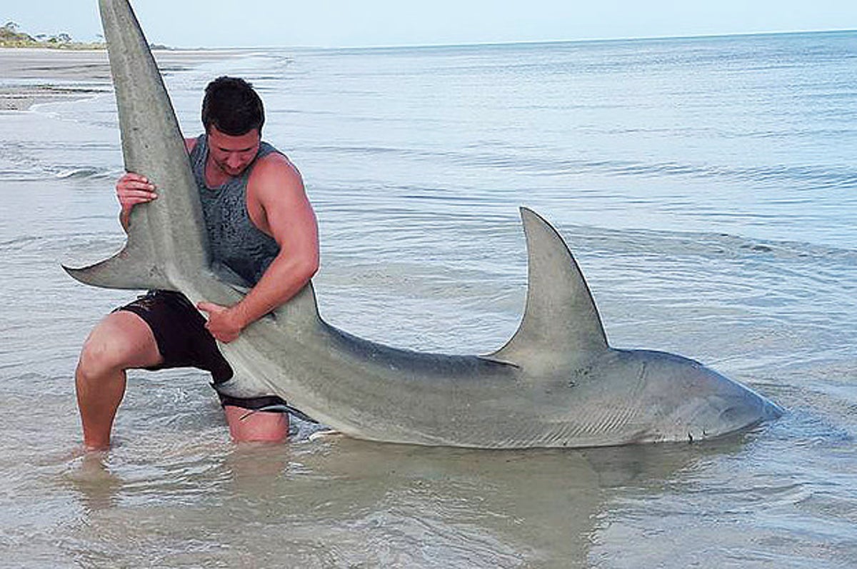Black Fisherman Goes Viral After Catching A Shark Using His Bare