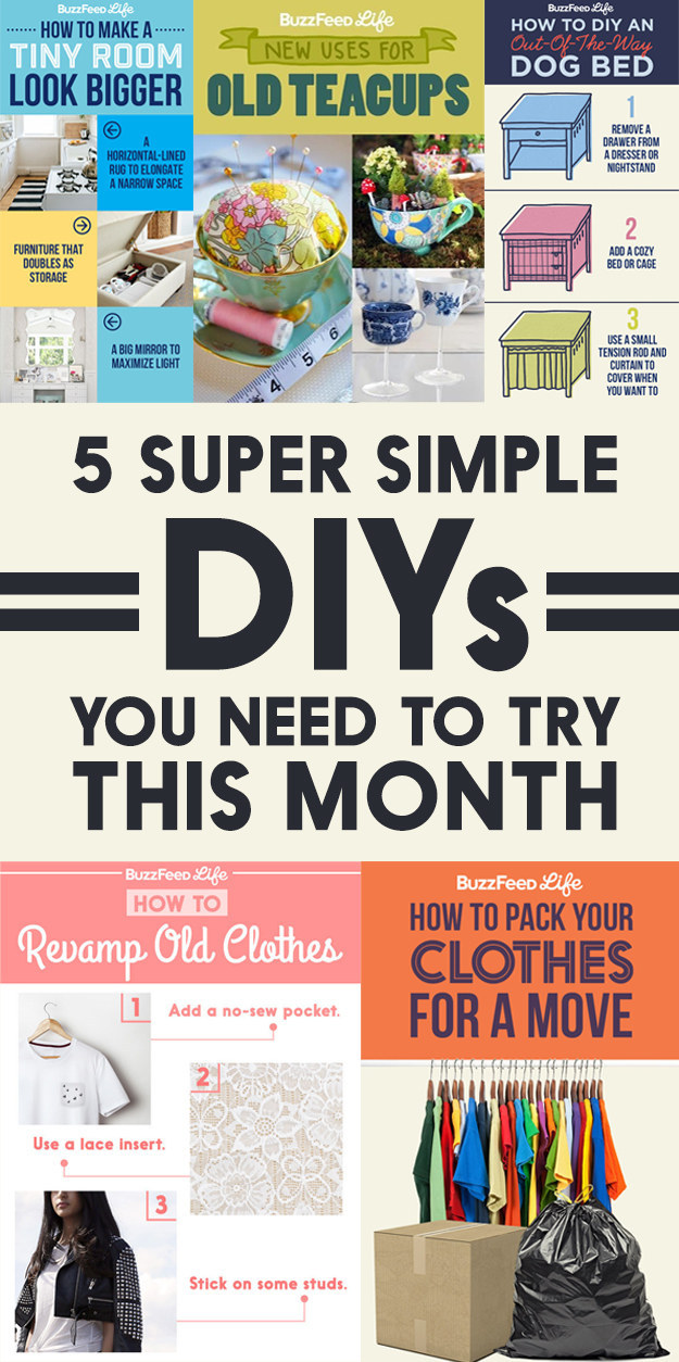 5 Super Simple DIYs You Need To Try This Month