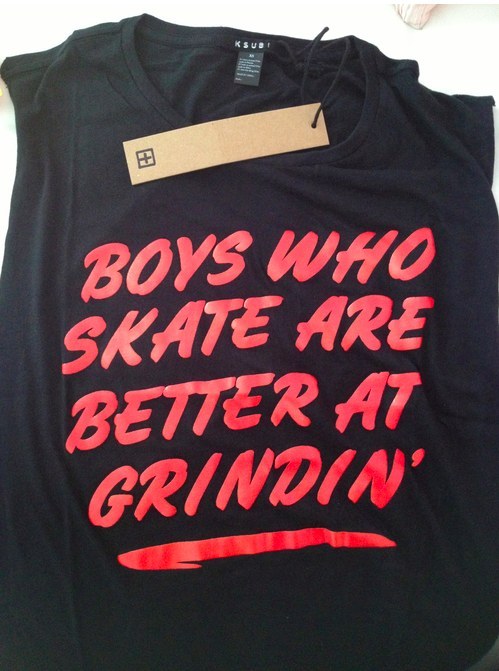 He was a sk8ter boi, she said c u l8ter boi.