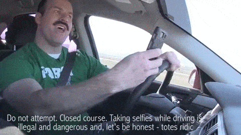 Seriously, don't be a dick. DO NOT TEXT AND DRIVE. You know what? Don't text while walking either. You're just getting in everyone's way. Don't be an inconsiderate douche.