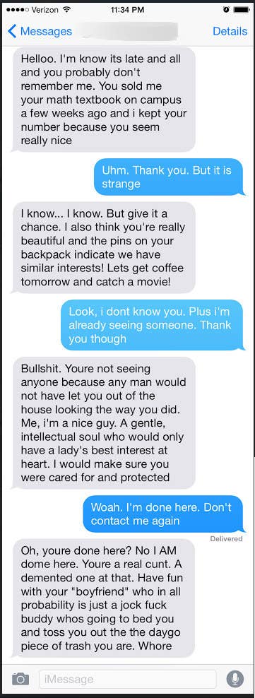 21 Absolutely Abhorrent Texts Sent By Nice Guys That Show How Hard It Is  To Be A Woman