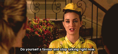 Don't be a backstabbing b*tch.