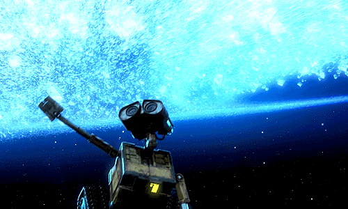 WALL E discovered the meaning to his life during this film.