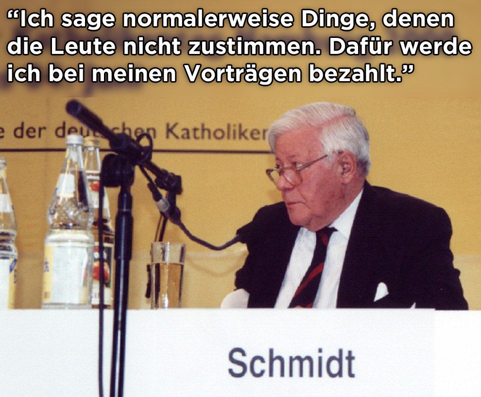 19 Sprüche von Helmut Schmidt, die unvergessen bleiben