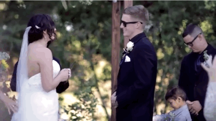 Kyndra told BuzzFeed News that she was smiling so hard during the vows that her cheeks hurt."His vows reflected his personality exactly. They couldnt have been more perfect...Unique vows for a original guy," she said.