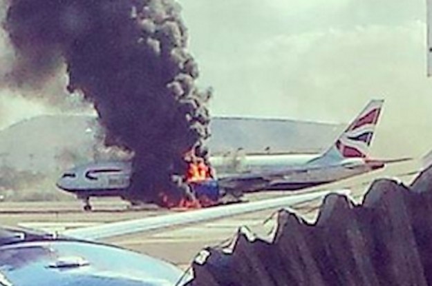 British Airways Jet Catches Fire At Las Vegas Airport, At ...