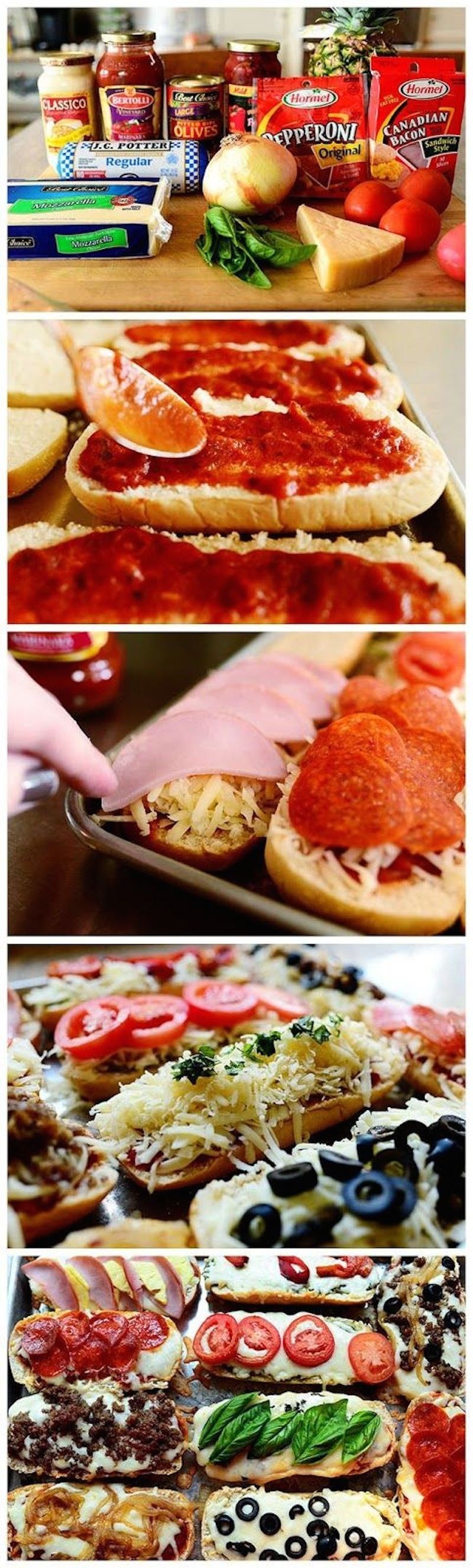 Easiest French bread Pizzas