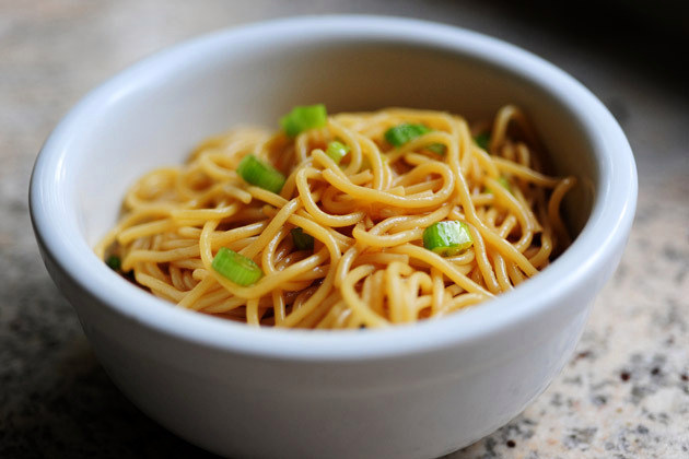 Hot noodles with spicy sauce? Yes, please! Recipe here.