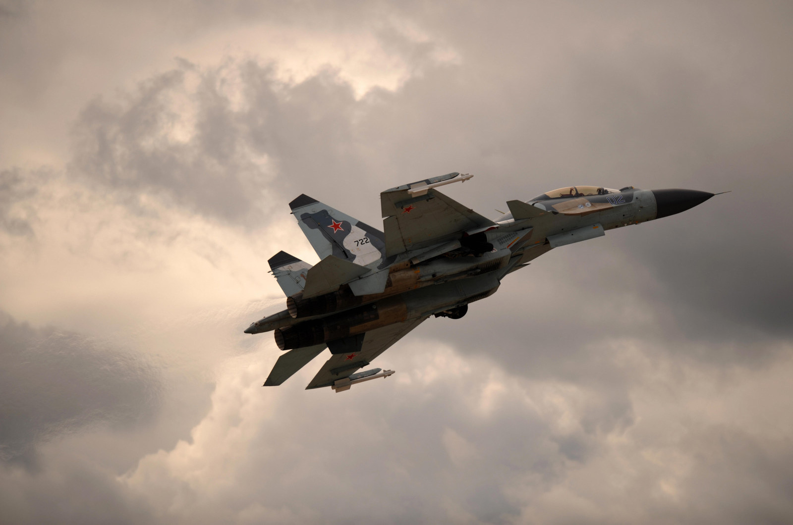Russian Su-30 fighter jet.