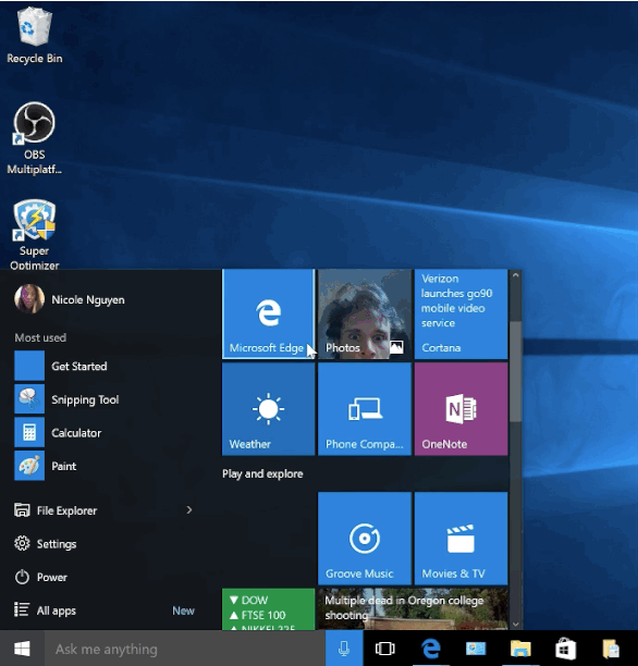 Windows 10 Startup on Make a GIF