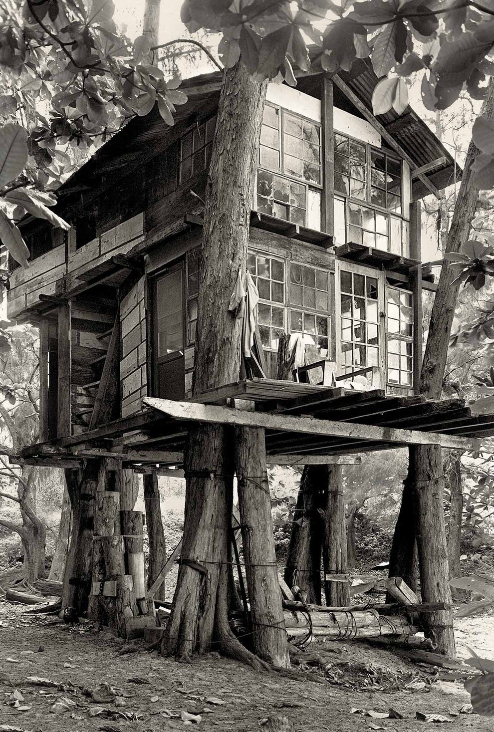 Extraordinary Vintage Photos Reveal Hawaii's Hippie Treehouse Community