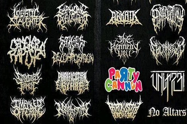 why does all death metal font look like that
