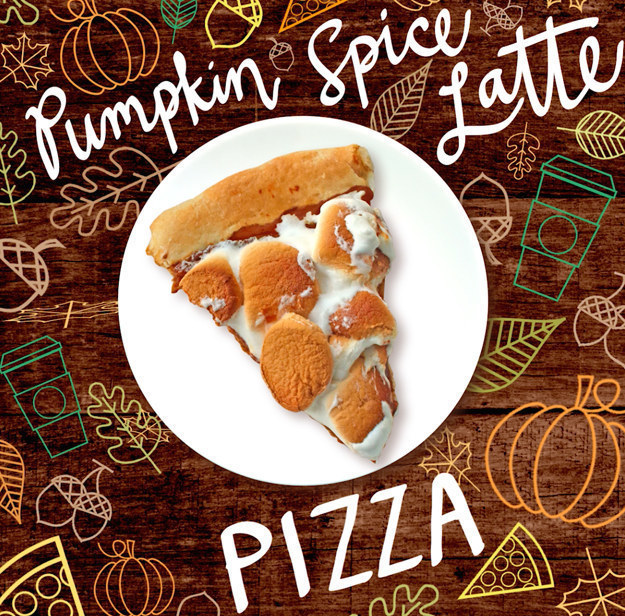 Get the recipe for this pumpkin spice latté pizza here.