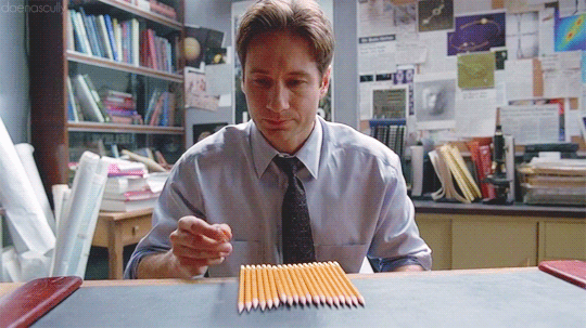 Just to rub it in his face that yeah, she saw your ceiling masterpiece, Mulder.