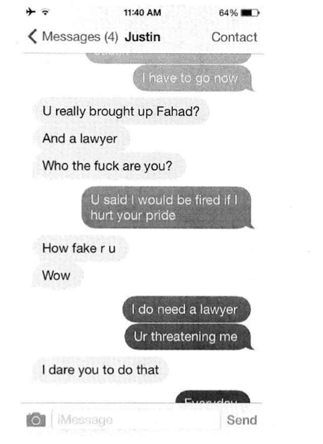 These are some of the texts sent to former co-founder, Whitney Wolfe, by co-founder Justin Mateen. Sean Rad's response? Shrug. Whitney settled for a whooping settlement and started Bumble, a safer dating platform for women. No wonder Tinder are so lenient on abuse within the app. Culture starts at the top.