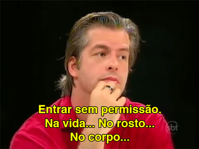 Nova definição: in.va.são de pri.va.ci.da.de1. Entrar sem permissão no rosto e no corpo.
